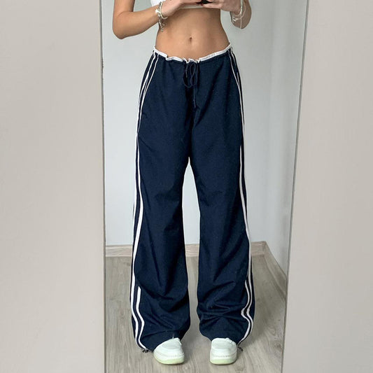 Women's Baggy Casual Striped Sports Pants-Stay Stylish and Comfortable