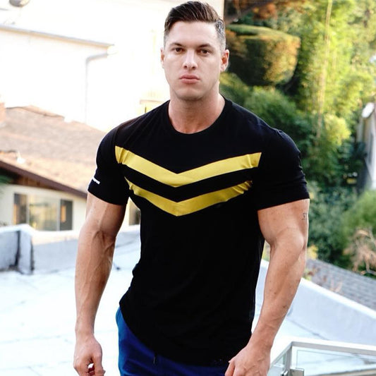 Men's Sports Leisure Workout T-Shirt for Active Lifestyles