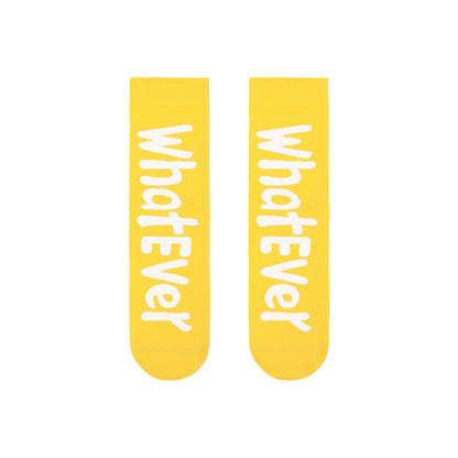 Macaron Solid Color Couple Socks-Trendy Tube Socks for Women