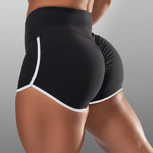 High-Waist Buttocks Yoga Running Shorts-Trendy and Stylish Models