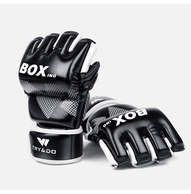 Half-Finger Male Boxing Gloves for Training in Sandbag Workouts