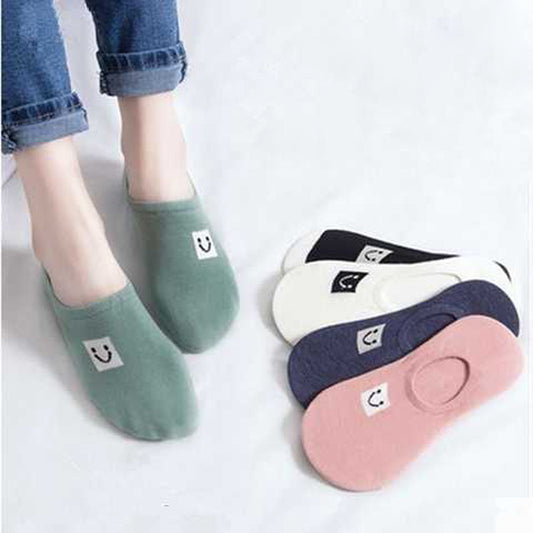 Chic Solid Color Low Boat Socks-Effortless Style for Leisure Moments