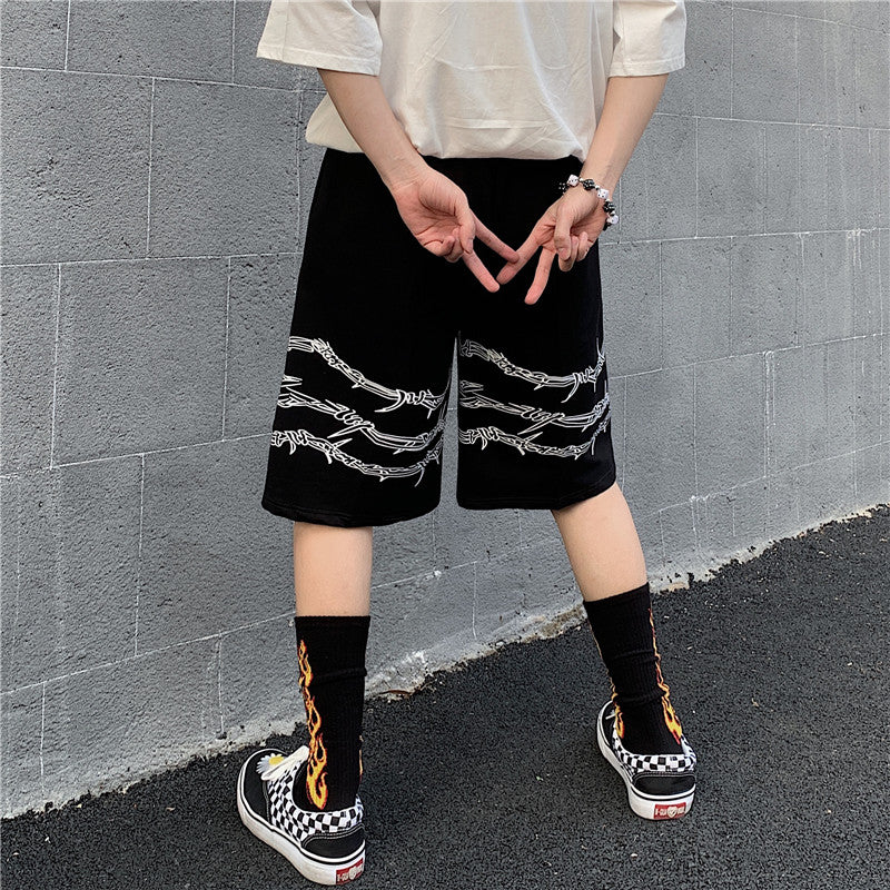 Trendy Front and Back Chain Patterns Pants for a Chic and Active Look