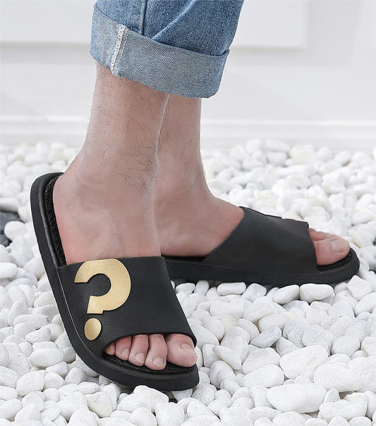 Men's Comfortable Soft Slippers with Beach Vibes and Non-slip Design
