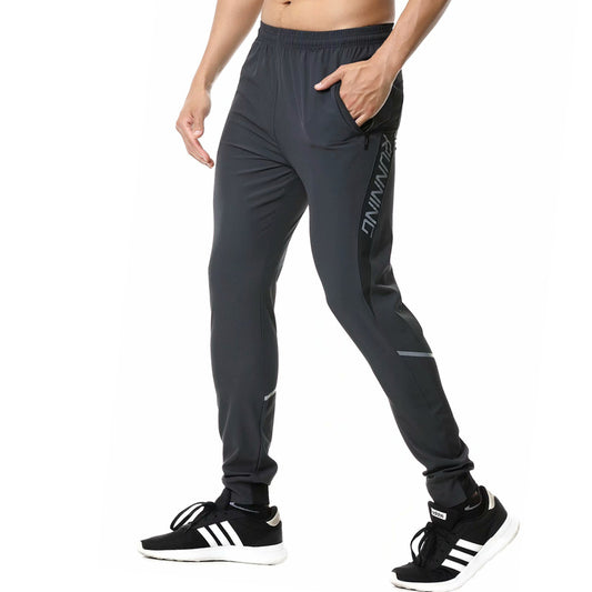 Men's Quick-Drying Sports Pants with Zipper Pockets