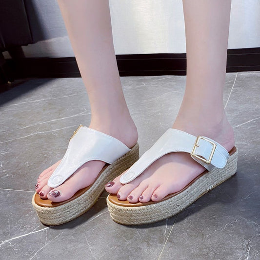 Fashionable Cork Slippers with Flip-Flops-Trendy Sandals for Fun