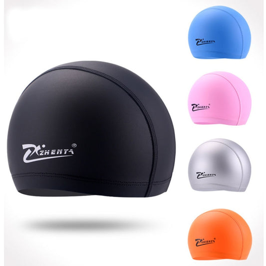 Waterproof PU Cloth Swimming Caps with Stylish Protection