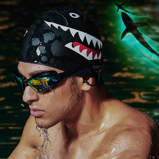 Silicone Swimming Cap with Comfortable and Durable Head Protection