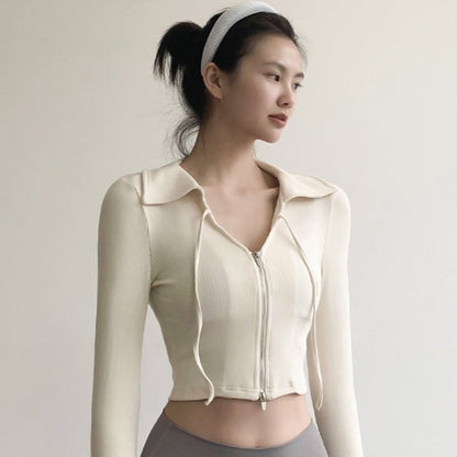 Quick-Drying Long Sleeve Yoga Jacket for Ultimate Comfort and Style