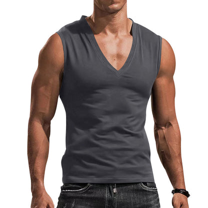Casual Breathable Slim Fit Sleeveless T-Shirt-Comfortable and Stylish