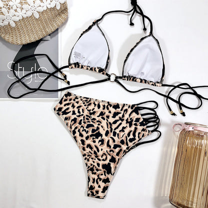 Leopard Print Swimsuit Bikini for Stylish Beachwear with Wild Elegance