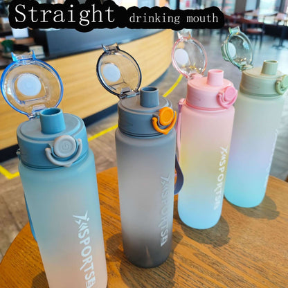 Rainbow Gradient Sports Fitness Cup-Your Stylish Hydration Companion