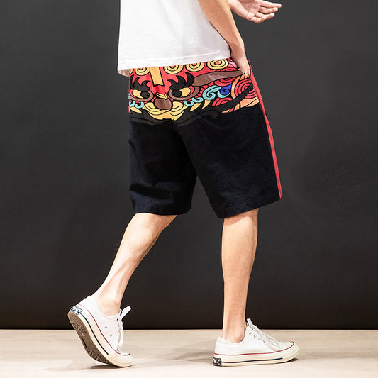 Chinese Style Loose Straight-Leg Pants for a Cultural Look