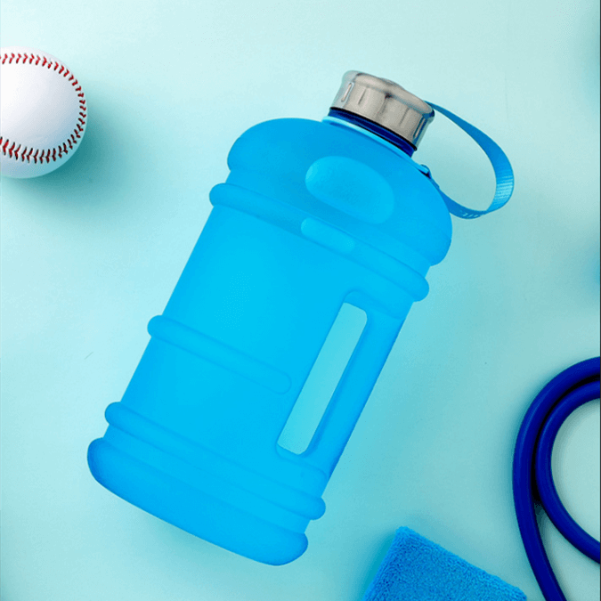 Large Capacity Fitness Water Bottle with Scale for Sports Enthusiasts