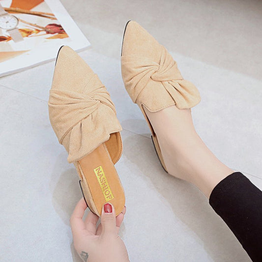Pointed Suede Slippers for Timeless Style and Chic Sophistication