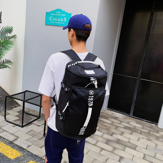 Versatile Men's Portable Travel Gym Bag-Backpack Design for Convenient