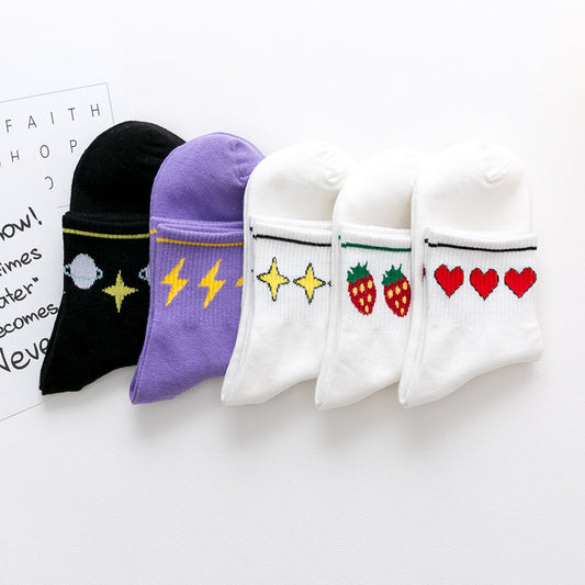 Strawberry Love Socks for a Playful and Cozy Touch
