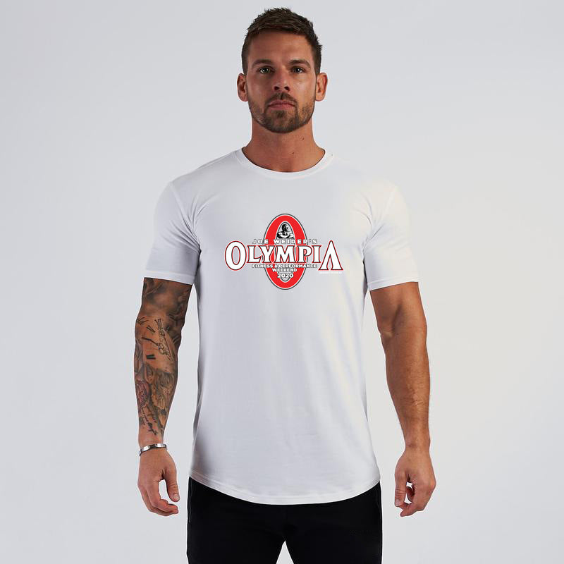 Men's Sports Fitness Pure Cotton T-shirt for Active Living