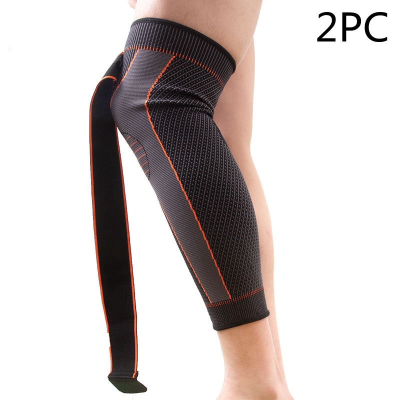 Non-Slip Long Straps Knee Pads for Running and Fitness Leg Protection