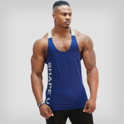 Men's Sports Running and Fitness Tops with a Stylish String Detail