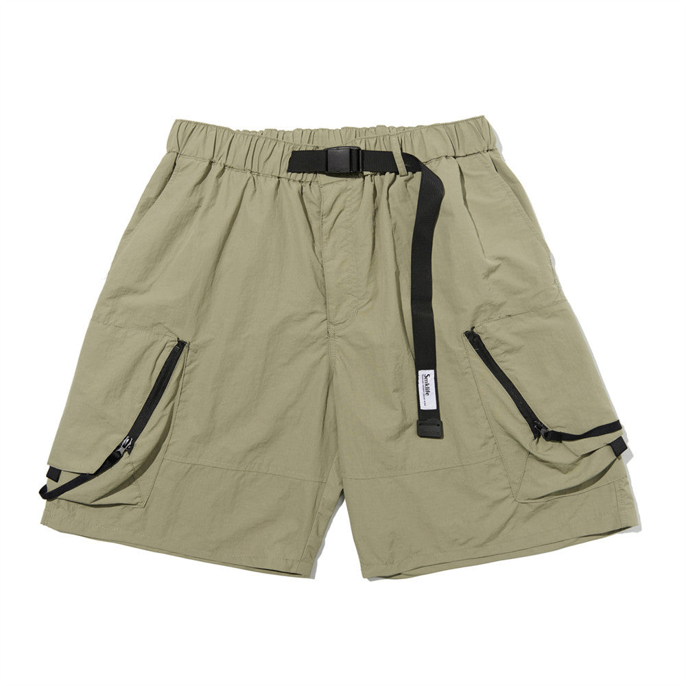 American Style Work Shorts with Belt for Men-Durable and Stylish