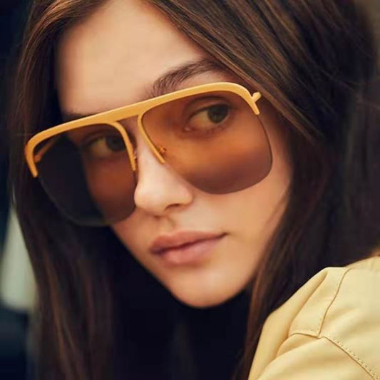 Half Frame Fashion Trend Sunglasses for a Stylish Look