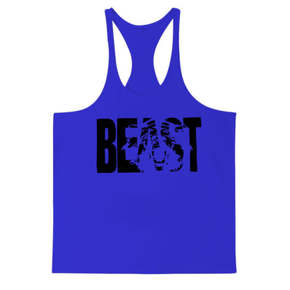 Men's Fitness Sports Printed Tank Top for Active Performance
