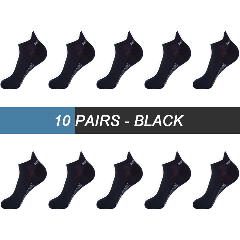 Men's Mesh Breathable Low-Top Socks for Comfortable Everyday Wear