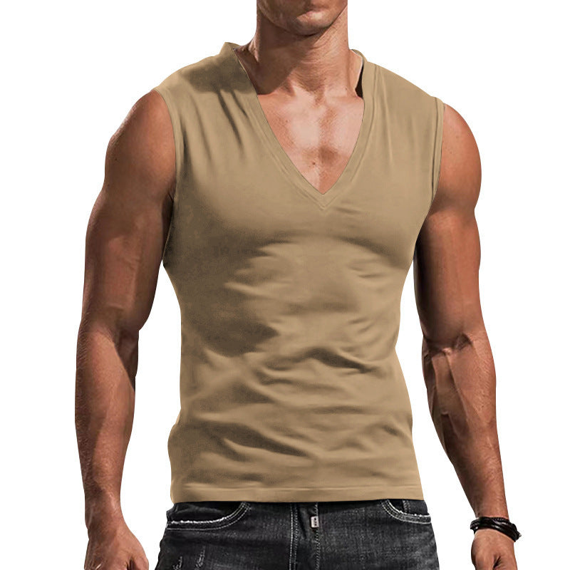 Casual Breathable Slim Fit Sleeveless T-Shirt-Comfortable and Stylish