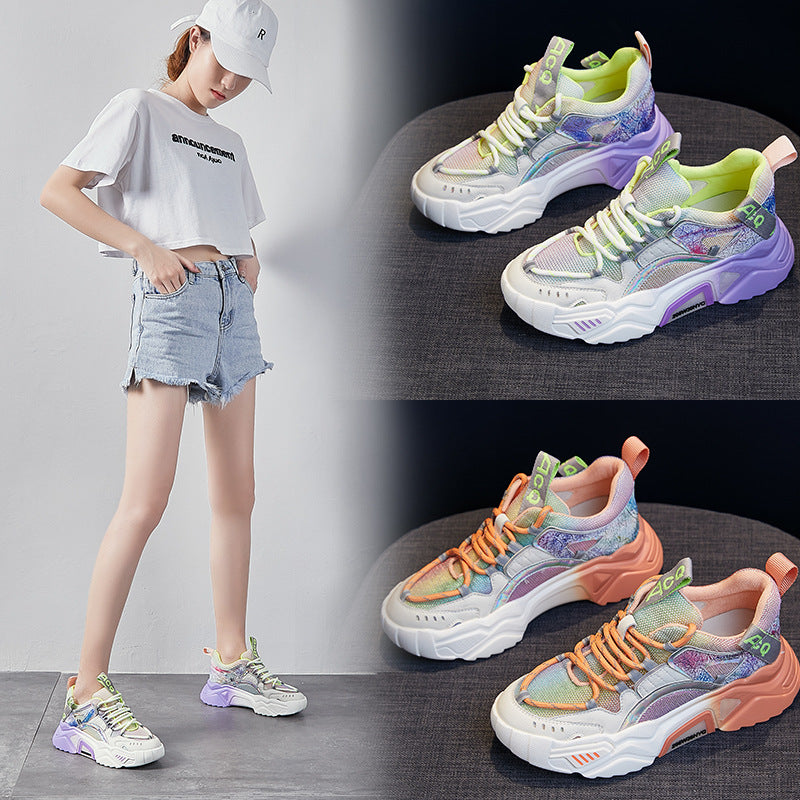 Women's All-Match Luminous Sports Shoes-Breathable Mesh Design