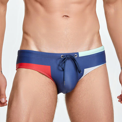 Seaside Swim Briefs for Men-Stylish and Comfortable Swimming Trunks