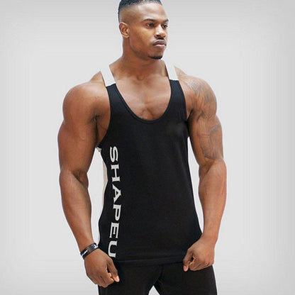 Men's Sports Running and Fitness Tops with a Stylish String Detail