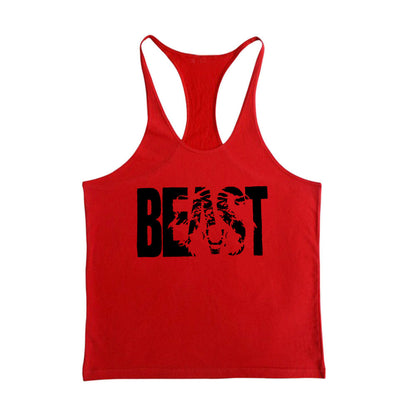 Men's Fitness Sports Printed Tank Top for Active Performance