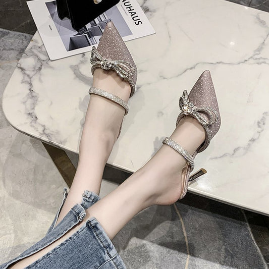 Stylish Stiletto Pointed Toe Slippers for Women