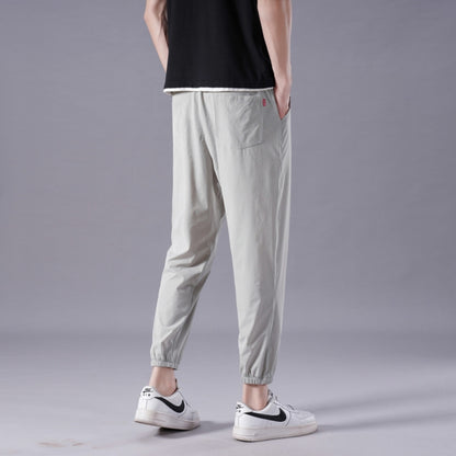 Men's Ice Silk Casual Sports Pants for Cool and Casual Vibes