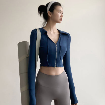 Quick-Drying Long Sleeve Yoga Jacket for Ultimate Comfort and Style