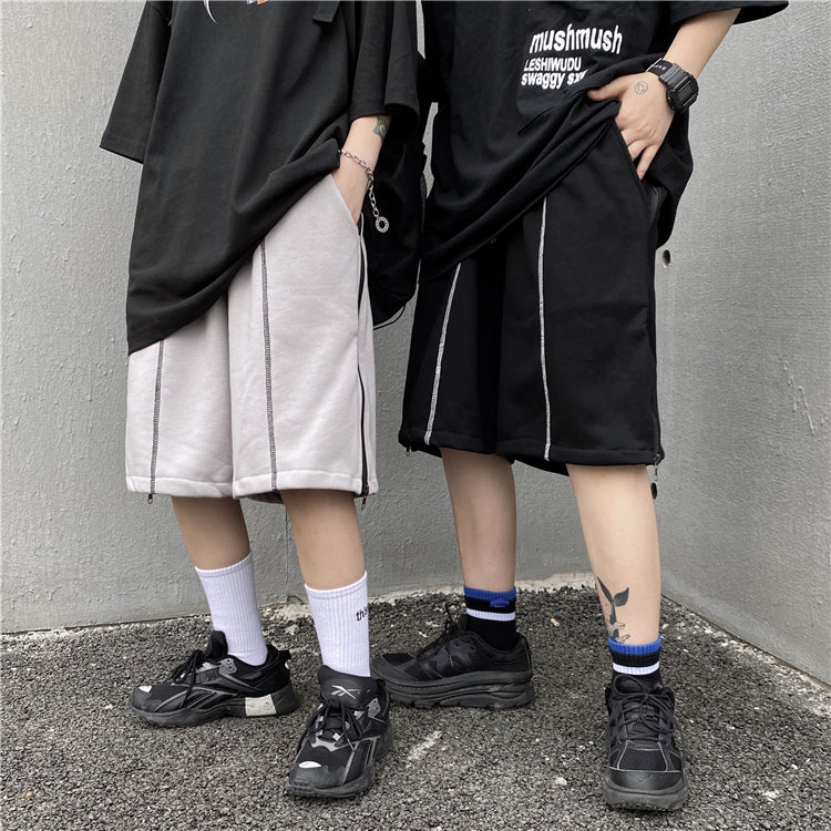 High Street Straight Wide-Leg Pants with Trendy Urban Fashion
