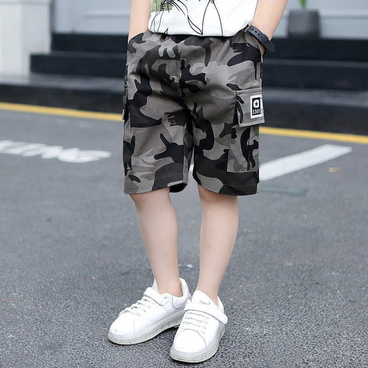 Five-Point Camouflage Pants for Trendy Streetwear Style
