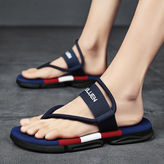ស្បែកជើងបុរស ស្បែកជើងកីឡាក្រៅផ្ទះ Flip Flops Comfort Casual Thong Beach Shoes
