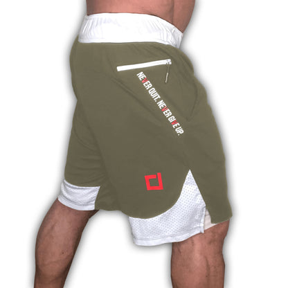 Muscle Men Double Layer Shorts with Stylish and Functional