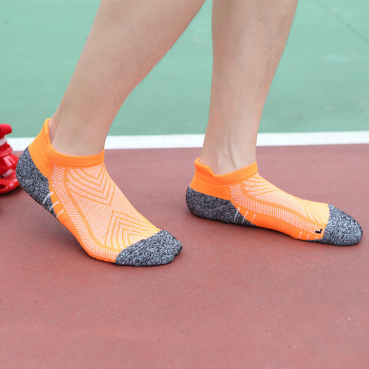 ถุงเท้าวิ่งมืออาชีพกันลื่นดูดซับเหงื่อระบายอากาศได้ดี